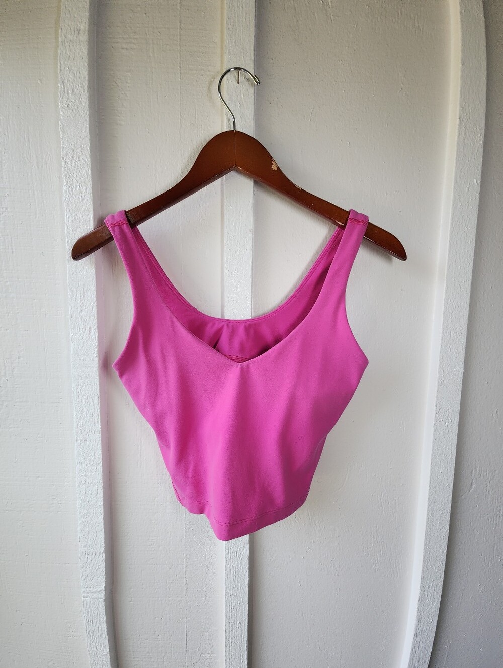 Lululemon Align Tank Top Pink Women's Scoop Neck Crop Tank Top Size 6